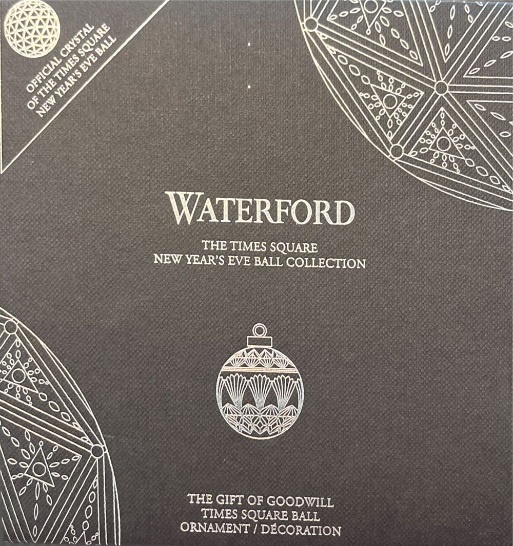 Waterford Times Square Ball Ornament - Times Square ornament collectible [Barcode 701587417679] - Main Image 3