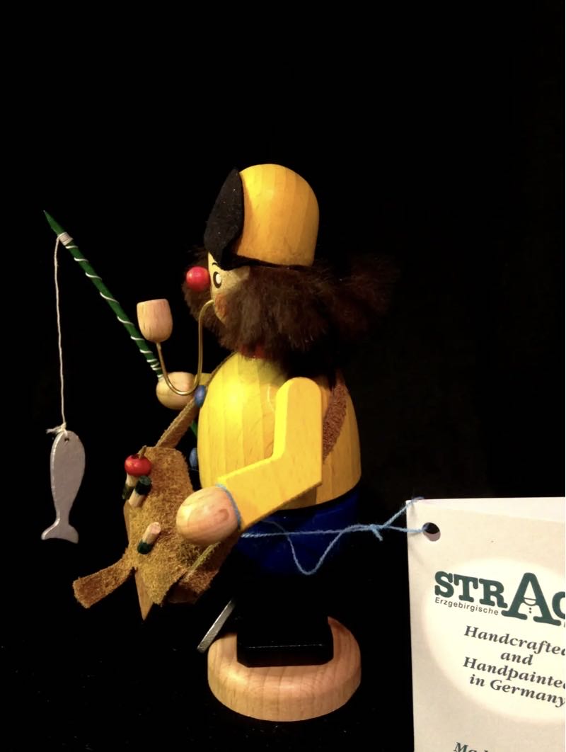 Fisherman Man Incense Burner/ Smoker - Smoker (German Smoker) ornament collectible - Main Image 3