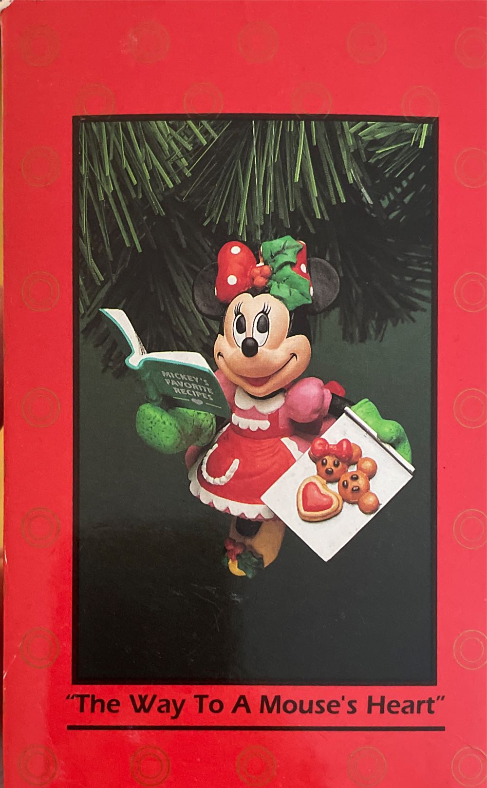 Disney Enesco The Way To Mouse Heart Minnie Baking Rare Vtg Christmas Figurine  ornament collectible [Barcode 045544134248] - Main Image 2