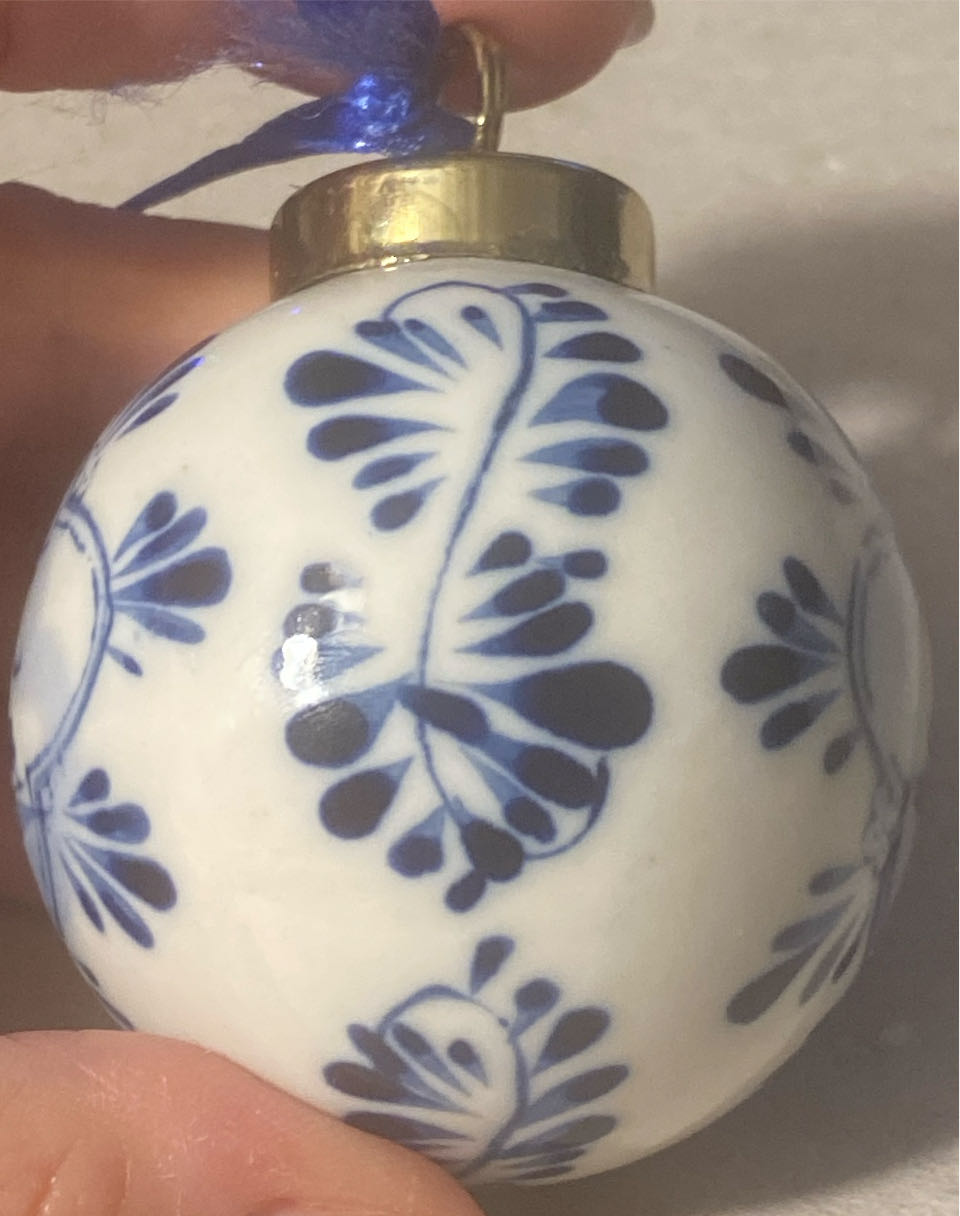 Delf Blue-White Christmas Ornament-Wind Mill - Windmills (Holland) ornament collectible - Main Image 2