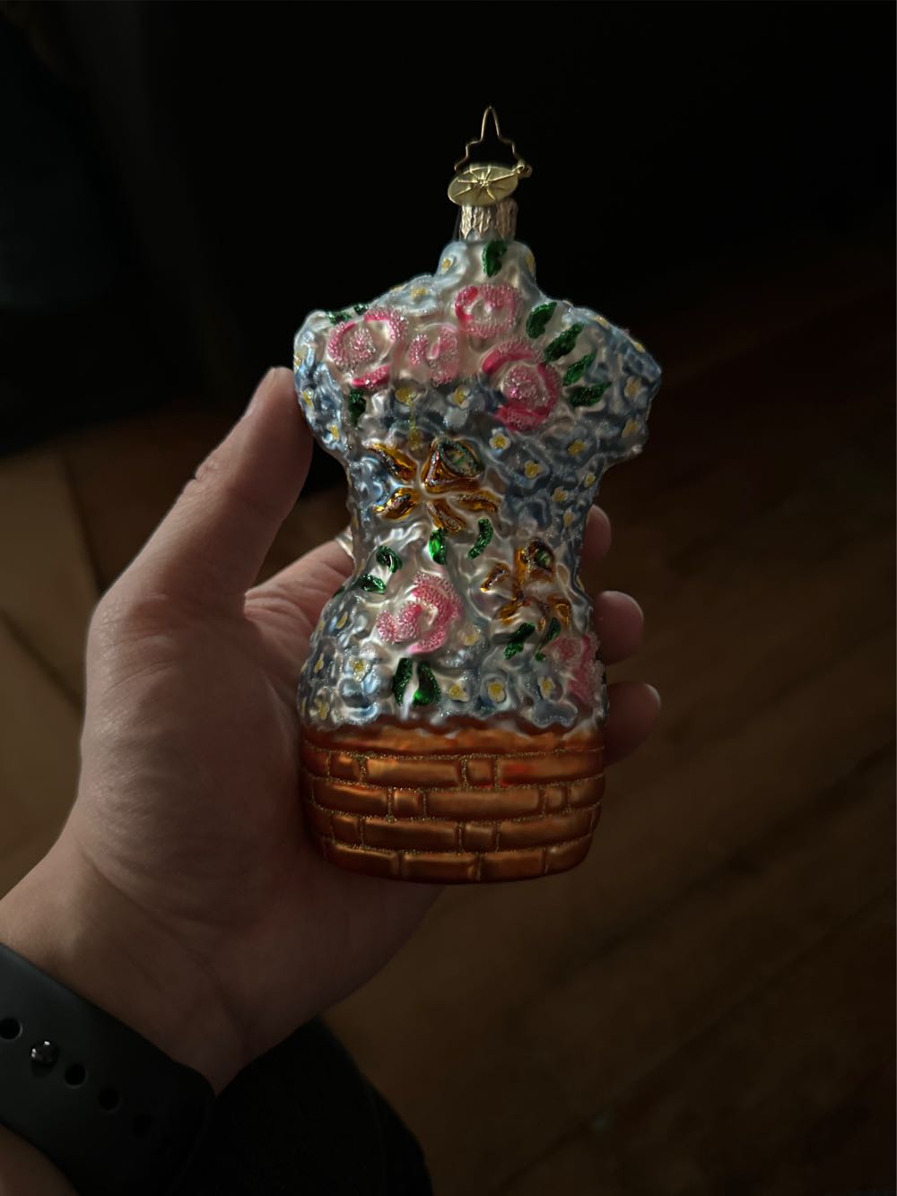 Christopher Radko Breast Cancer Awareness Buoyant Bloom  ornament collectible - Main Image 2