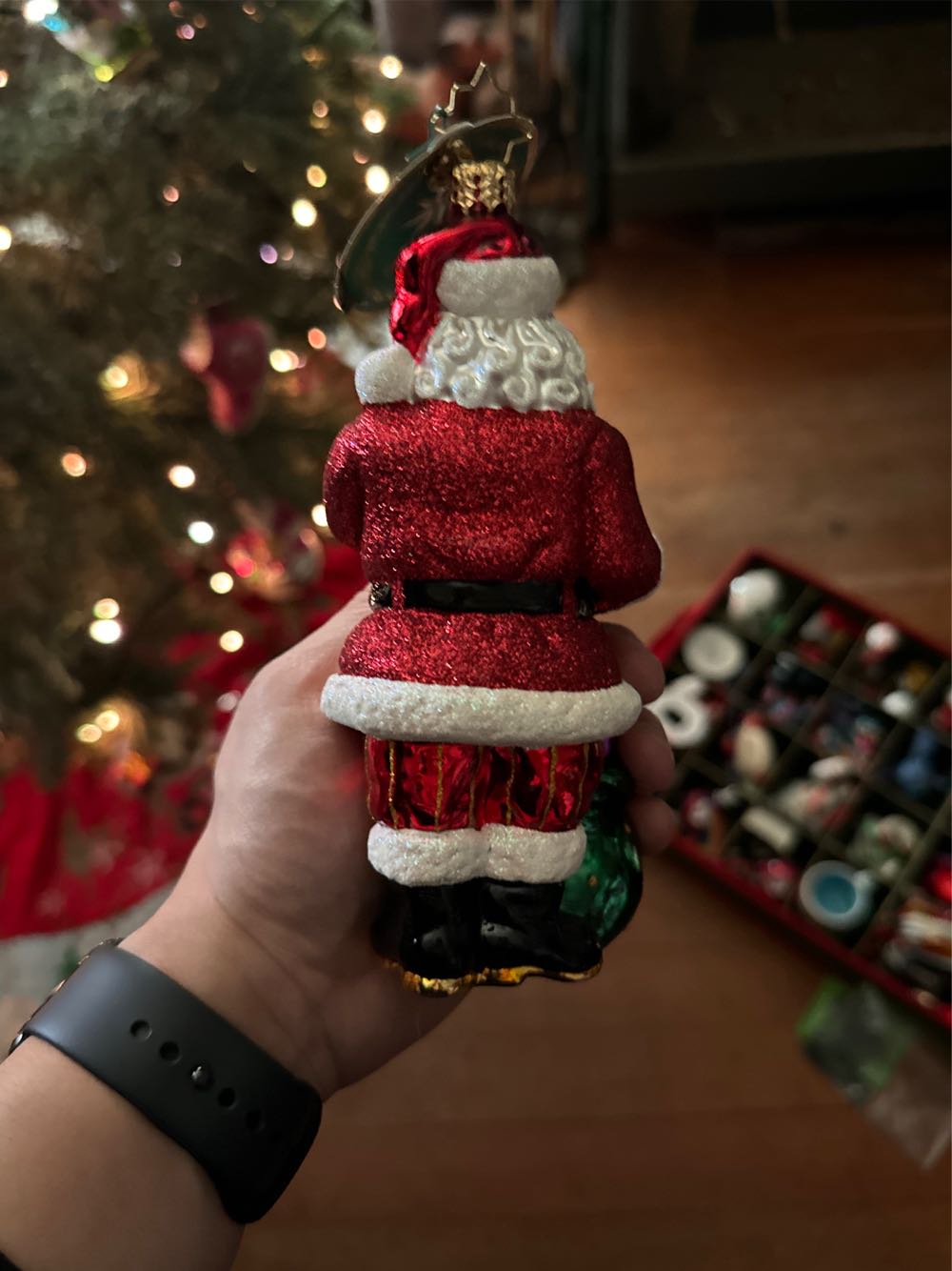 Christopher Radko AIDS Awareness Awareness Santa  ornament collectible - Main Image 2