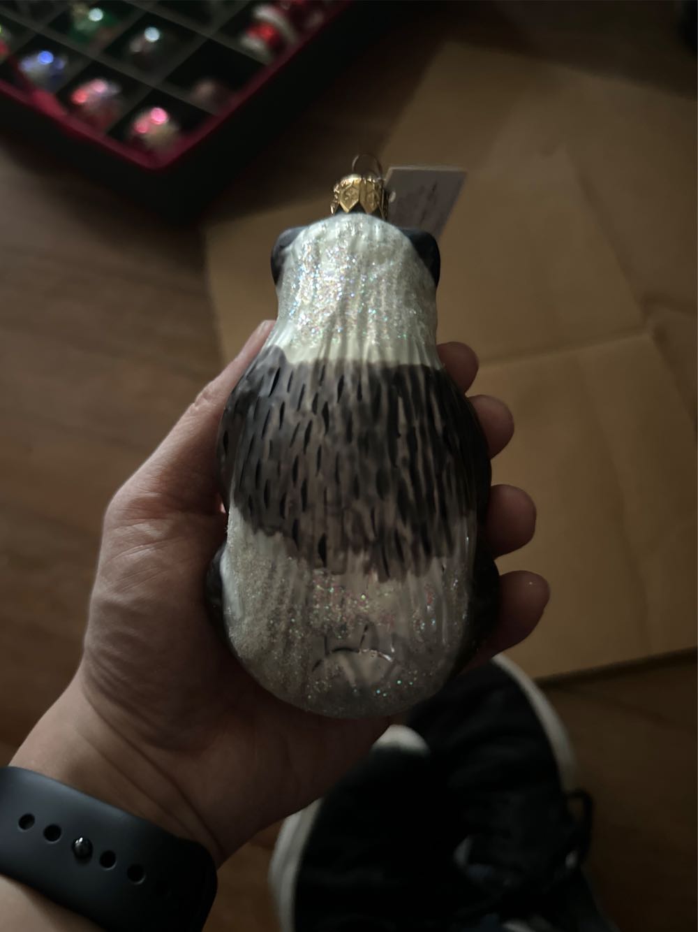 Christopher Radko AIDS Awareness A Winter Bear’s Heart  ornament collectible - Main Image 2