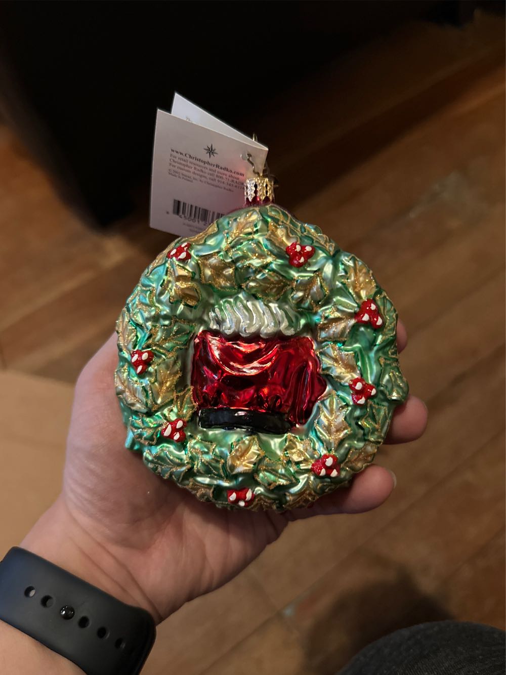 Christopher Radko AIDS Awareness A Gift for Giving  ornament collectible - Main Image 2