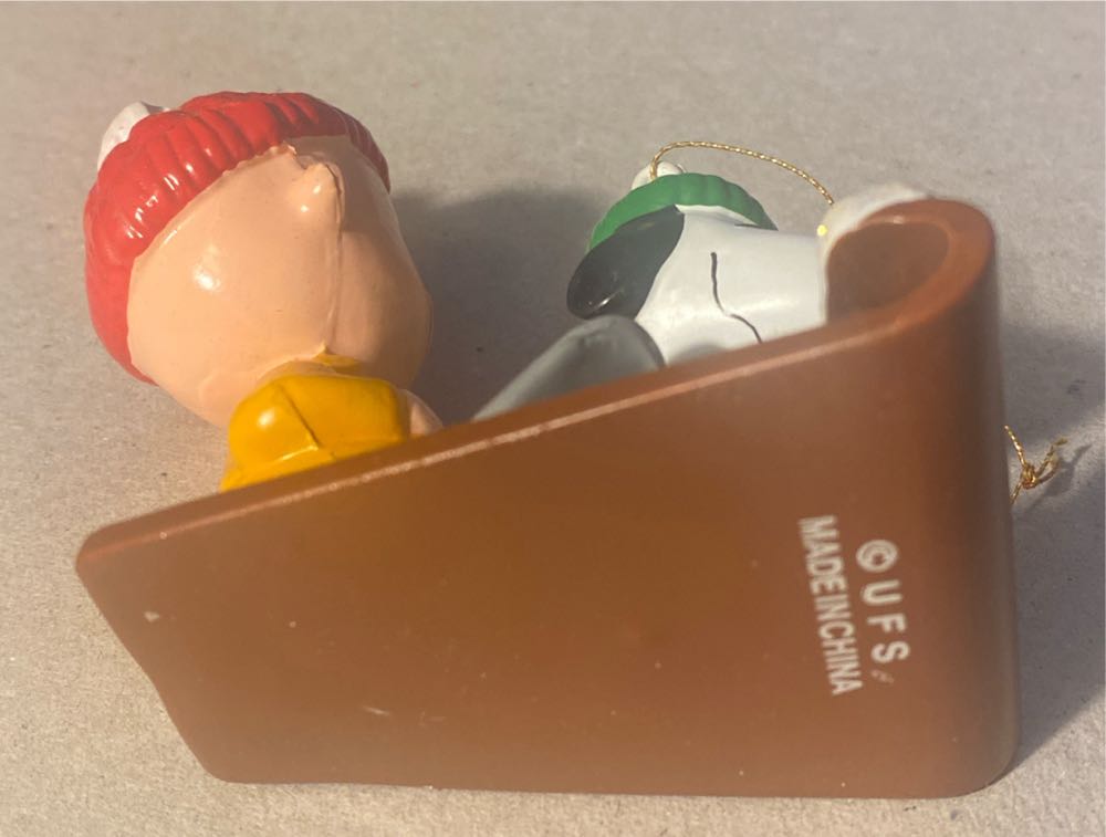 Peanuts Charlie Brown & Snoopy On Sled - Charlie Brown And Snoopy—Peanuts (Peanuts) ornament collectible - Main Image 4