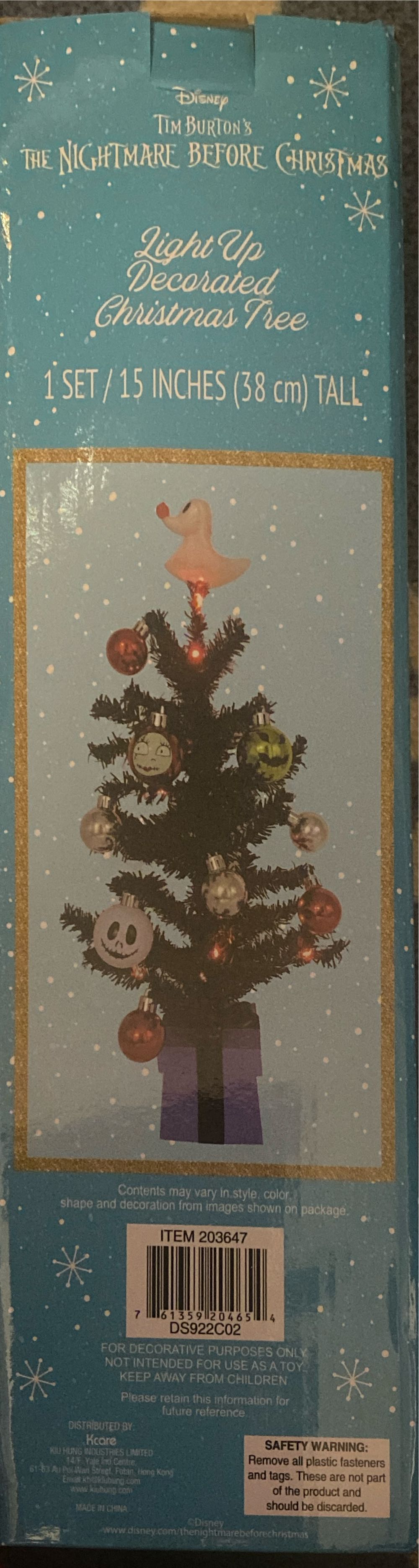 Disney Nightmare Before Christmas Decorated Tree - Nightmare Before Christmas (Minature Tree) ornament collectible [Barcode 761359204654] - Main Image 2