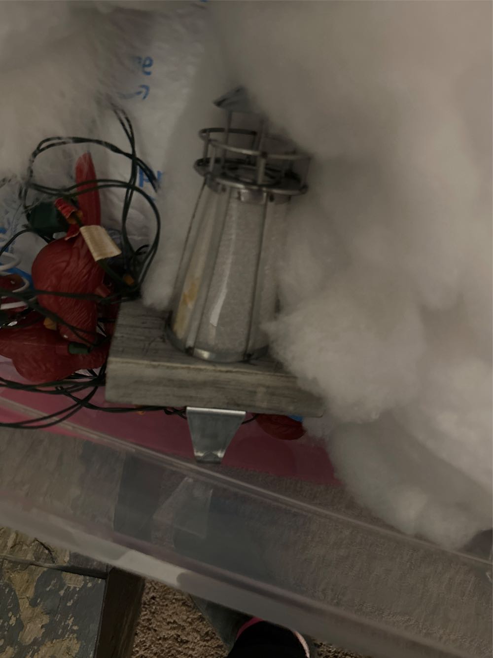 Red Wooden Bell Ornament