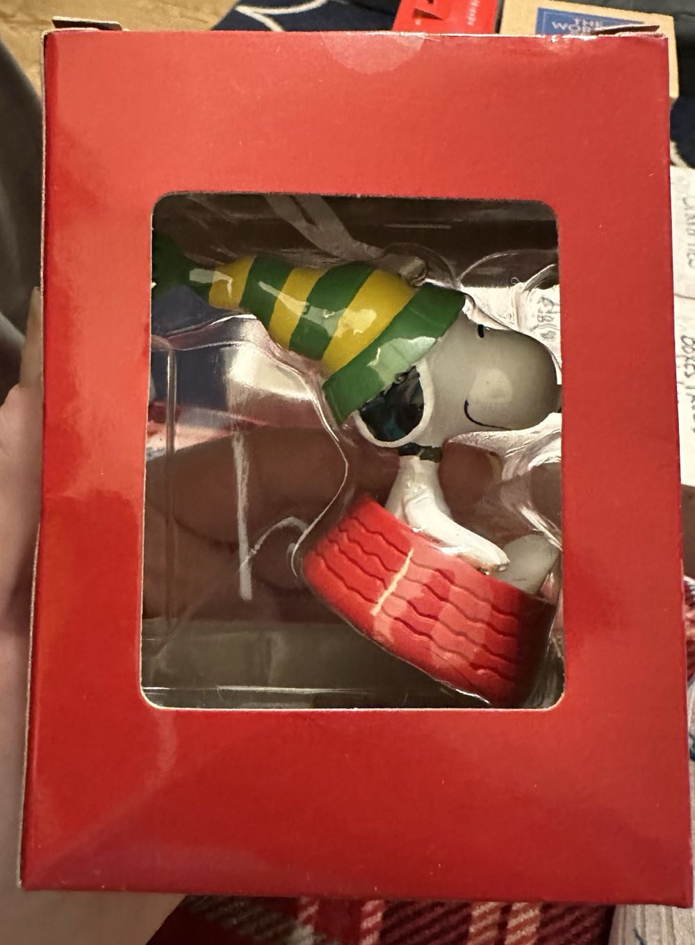 Hallmark Peanuts Snoopy In Dog Bowl Sled Christmas Tree  ornament collectible [Barcode 763795427406] - Main Image 2