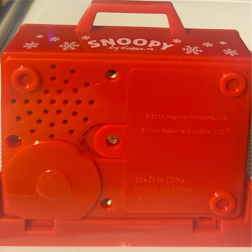 Peanuts Holiday Small Record Player Decor - Snoopy And Woodstock (Peanuts) ornament collectible - Main Image 4