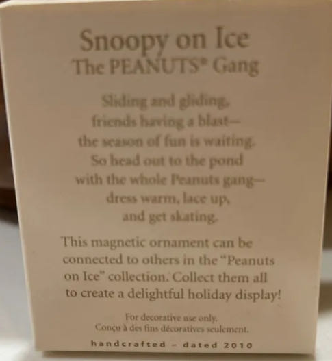 Snoopy On Ice - Snoopy (Peanuts Gang) ornament collectible - Main Image 2