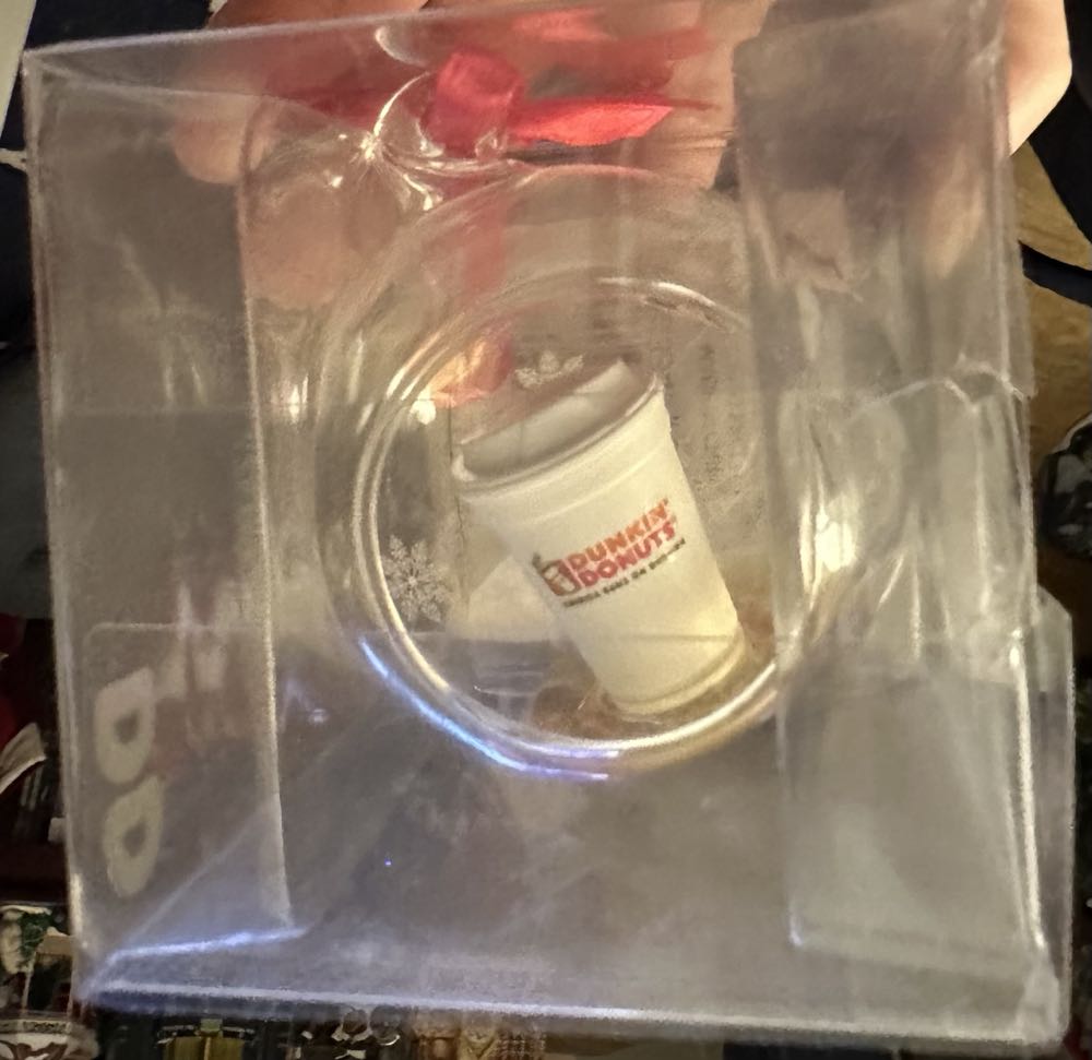 Dunkin Donuts Christmas Cup Ornament  ornament collectible [Barcode 881334010848] - Main Image 1