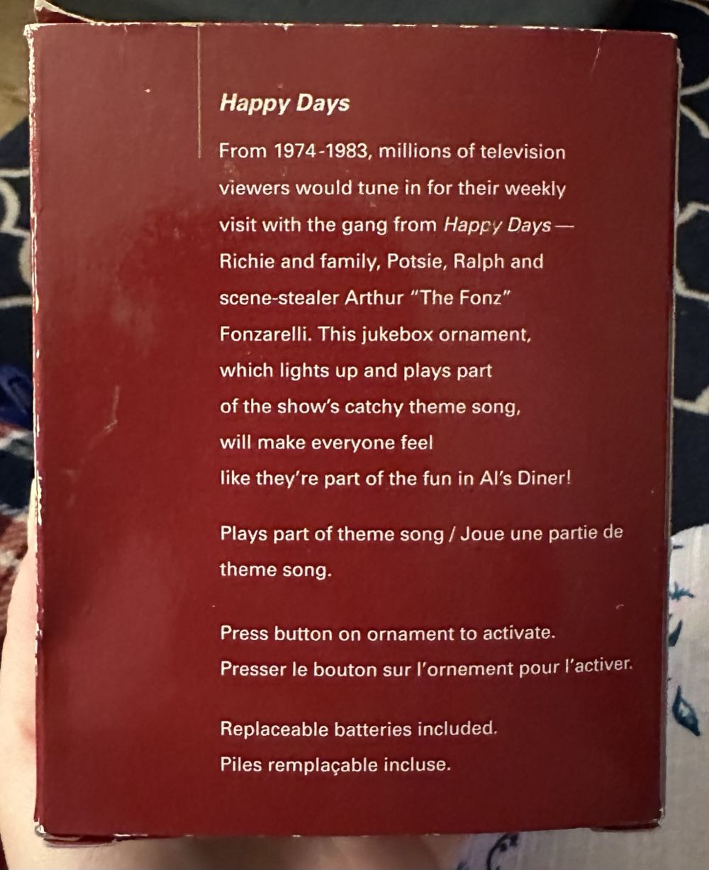 Happy Days Jukebox  ornament collectible [Barcode 661526652298] - Main Image 2