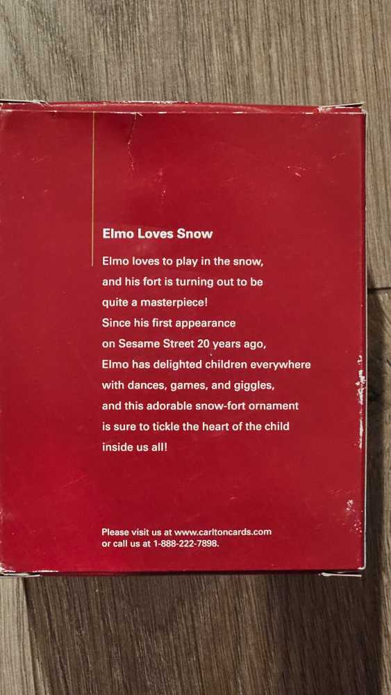 Elmo Loves Snow - Sesame Street (Sesame Street) ornament collectible [Barcode 661526172086] - Main Image 2