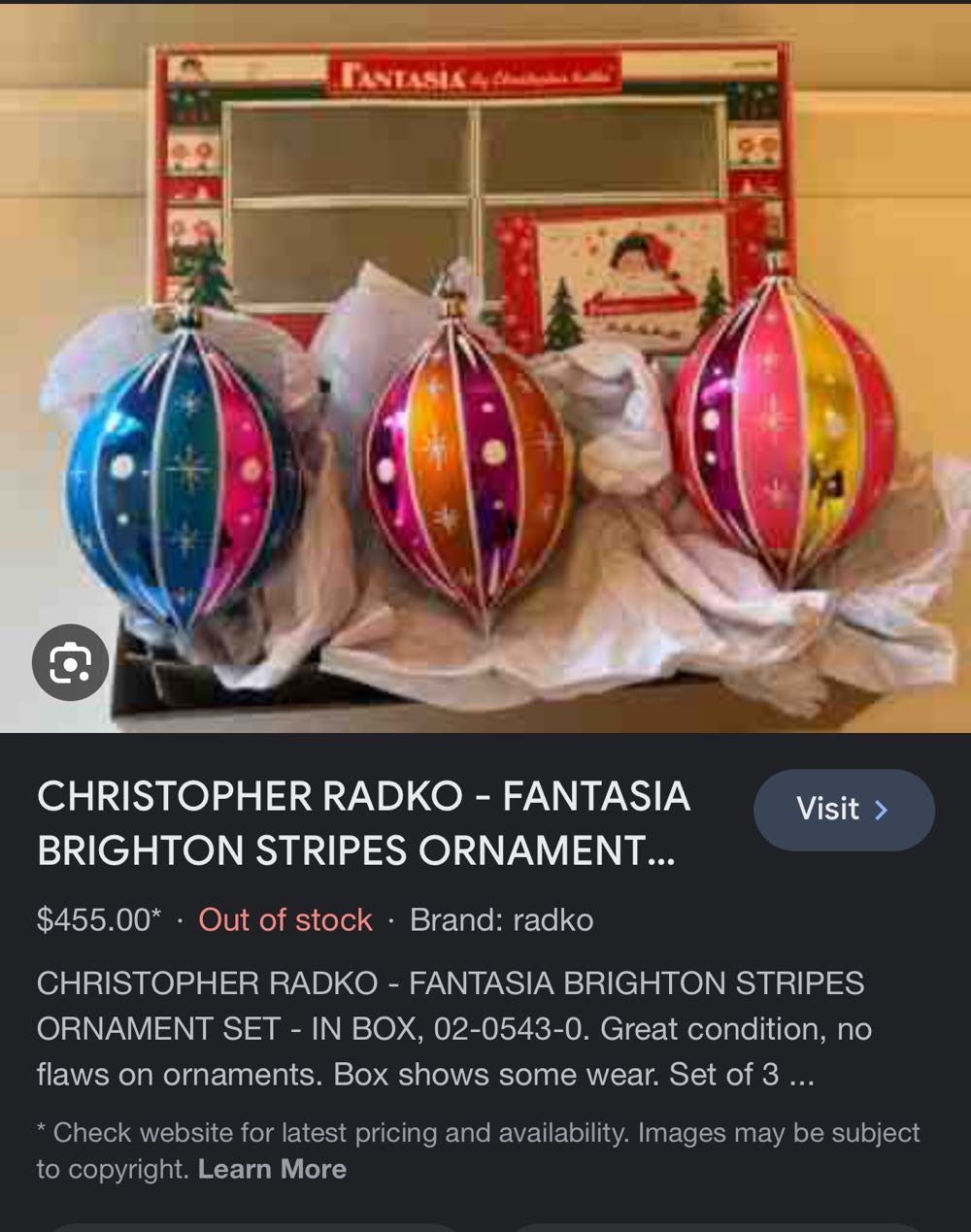 Winter Landscape Ornament Holder 4010893