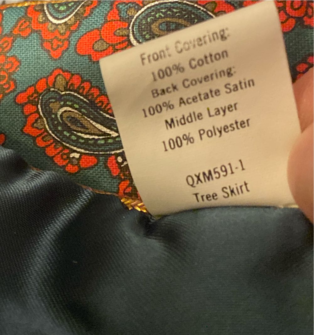 Hallmark Miniature Tree Skirt - Tree Skirt (Hallmark Keepsake Miniature) ornament collectible - Main Image 4