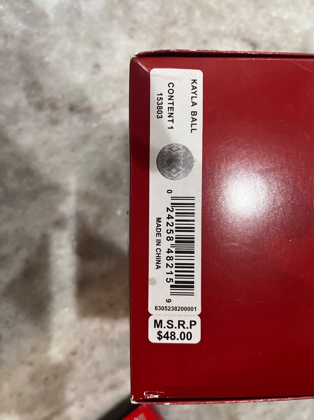 Kayla Ball Ornament - Holiday Heirloom ornament collectible [Barcode 024258482159] - Main Image 2