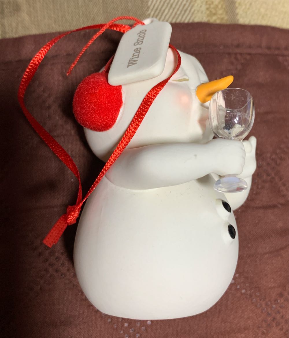 Wine Snob - Snowpinions (Snowmen) ornament collectible - Main Image 4