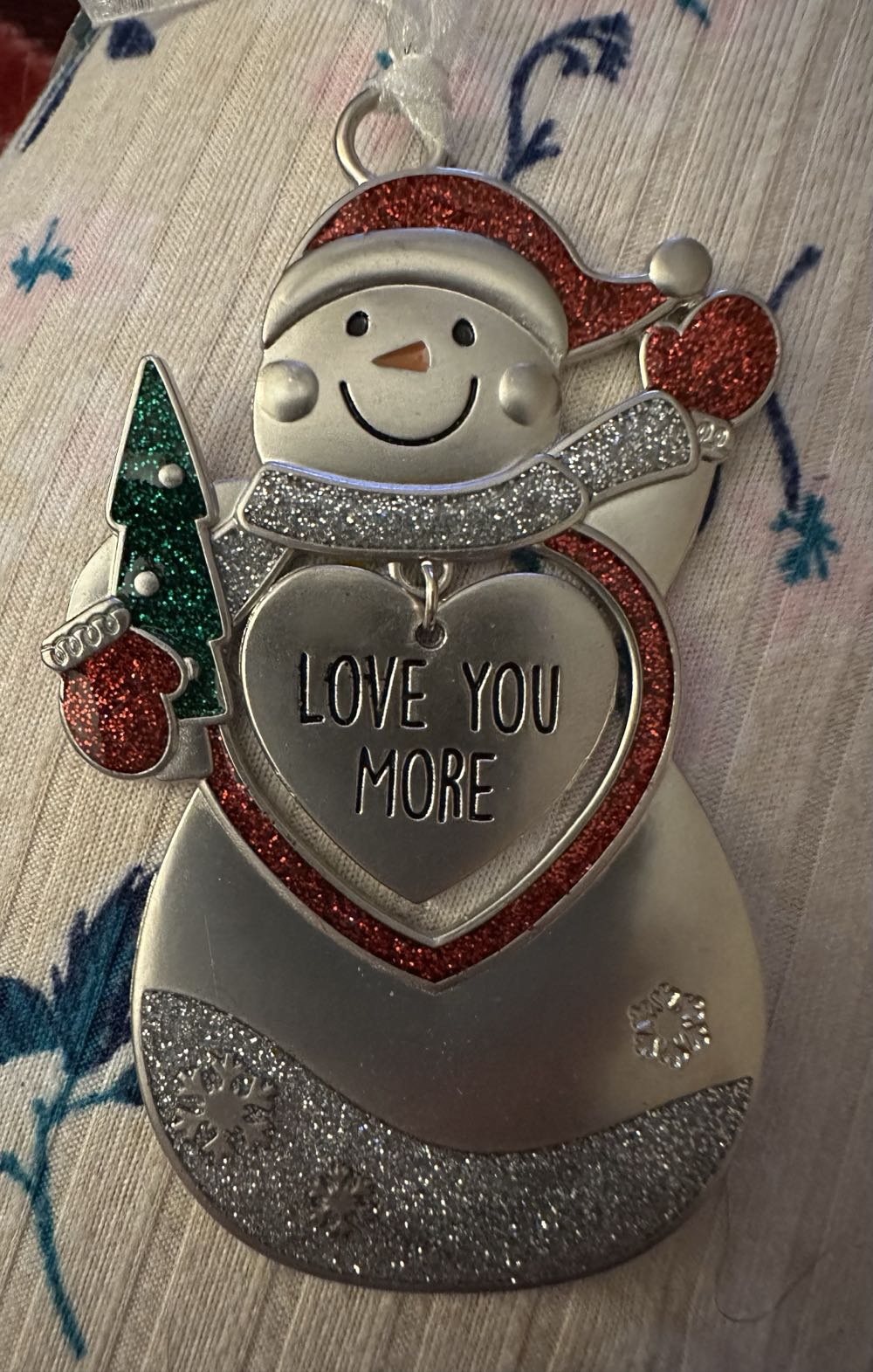 Christmas Snowman LOVE YOU MORE ornament  ornament collectible - Main Image 2
