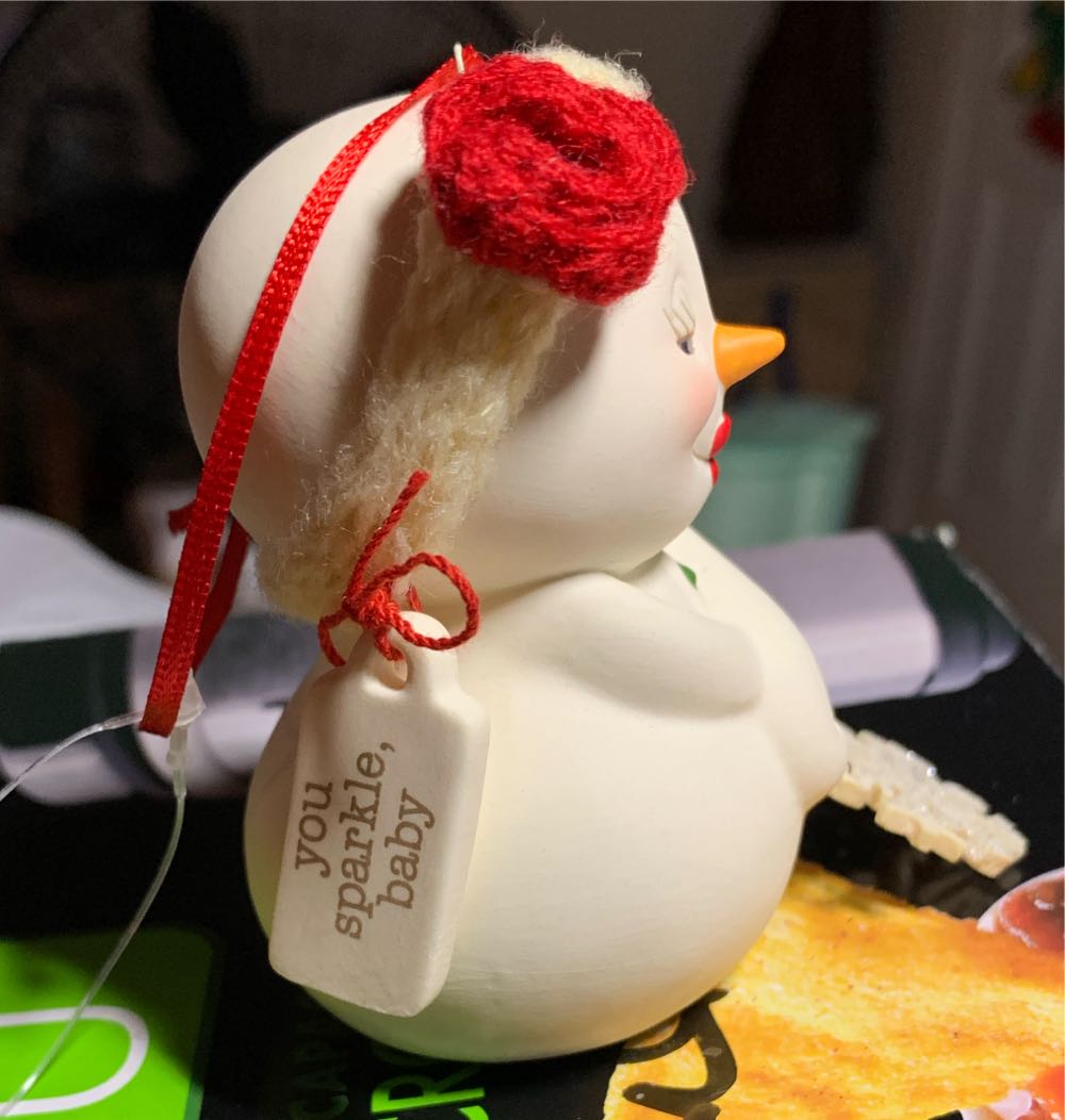 You Sparkle, Baby - Snowpinions (Snowmen) ornament collectible [Barcode 045544865401] - Main Image 4