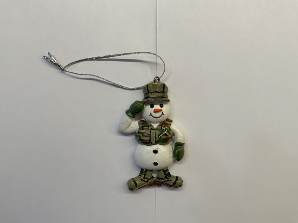 Merry Christmas Glass Ornament 