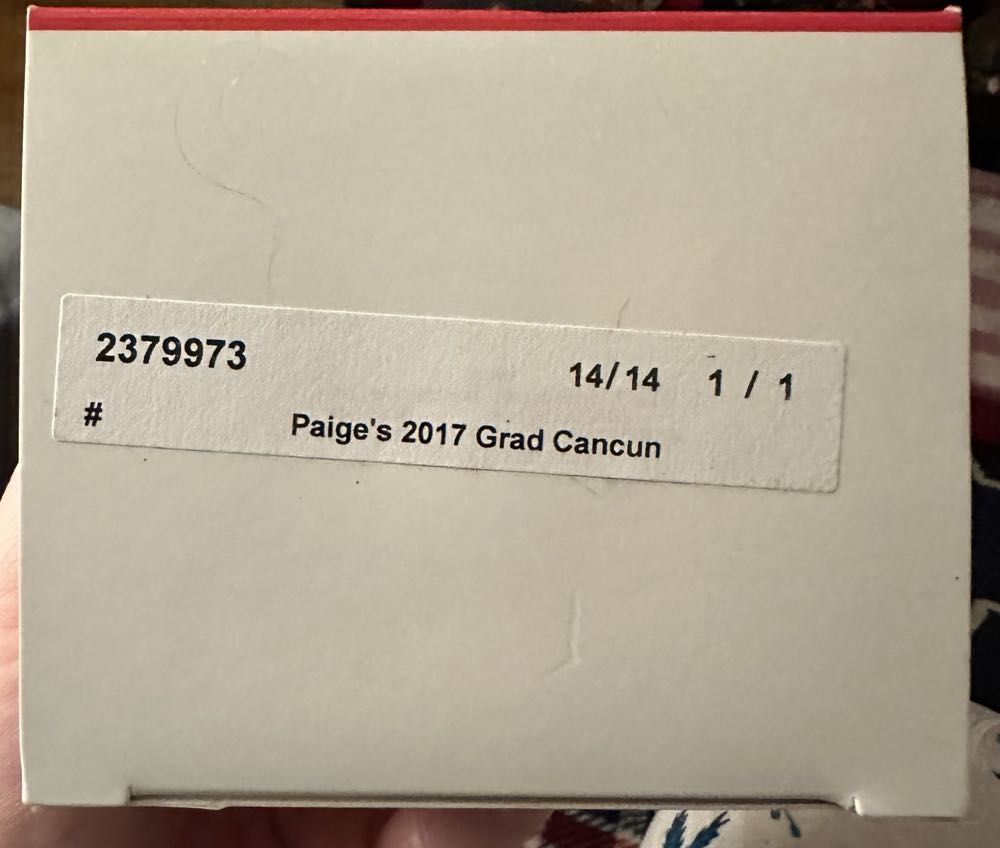 Paige’s Hallmark Personalized 2017 GradulationCancun Beach Chair  ornament collectible - Main Image 4