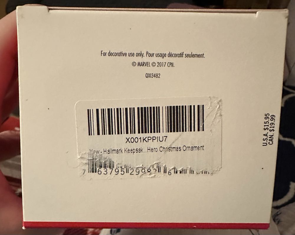 HALLMARK 2017 SPIDERMAN HOMECOMING A NEW KIND OF HERO   ornament collectible - Main Image 3