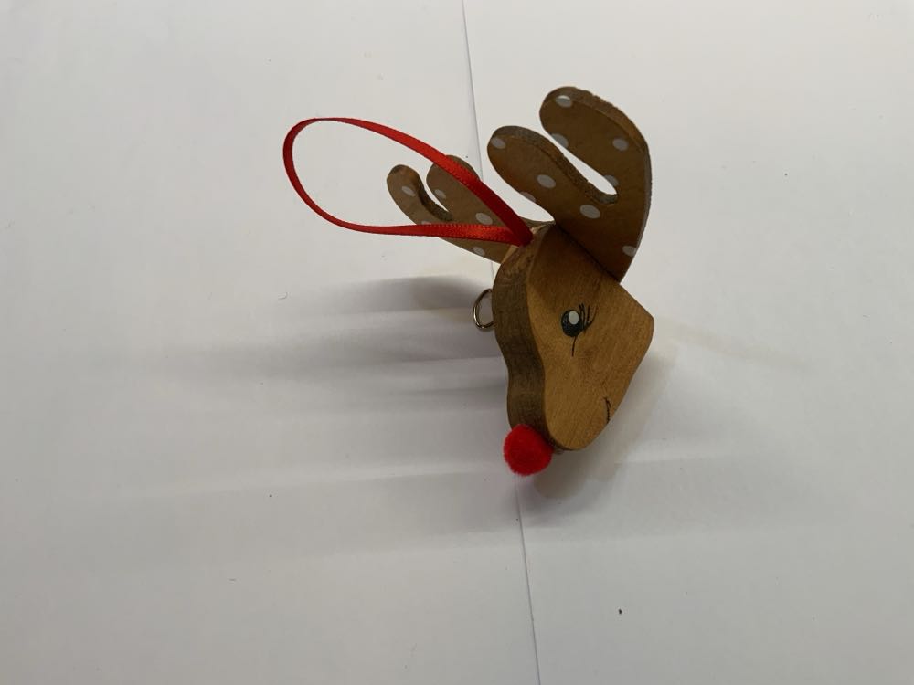 Rudolph Reindeer Head Ornament - Friends ornament collectible - Main Image 2