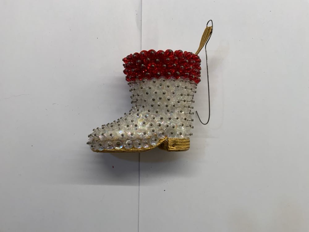 Santa Glass Ball Ornament 