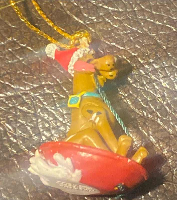 Scooby Doo On Sled Miniature Ornament - Scooby Doo (Scooby Doo) ornament collectible - Main Image 2