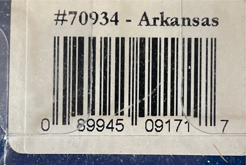 State Snowman - Arkansas  ornament collectible [Barcode 089945091717] - Main Image 2