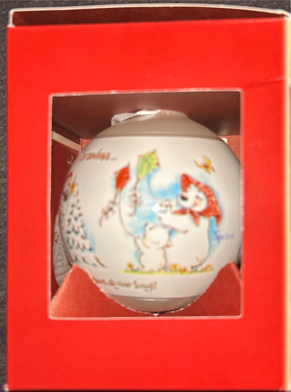 Hallmark Keepsake Ornament – Glass Ball Grandma Qx8676  (Grandma) ornament collectible [Barcode 015012696998] - Main Image 2