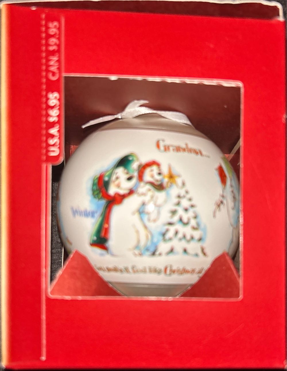 Hallmark Keepsake Ornament – Glass Ball Grandma Qx8676  (Grandma) ornament collectible [Barcode 015012696998] - Main Image 4
