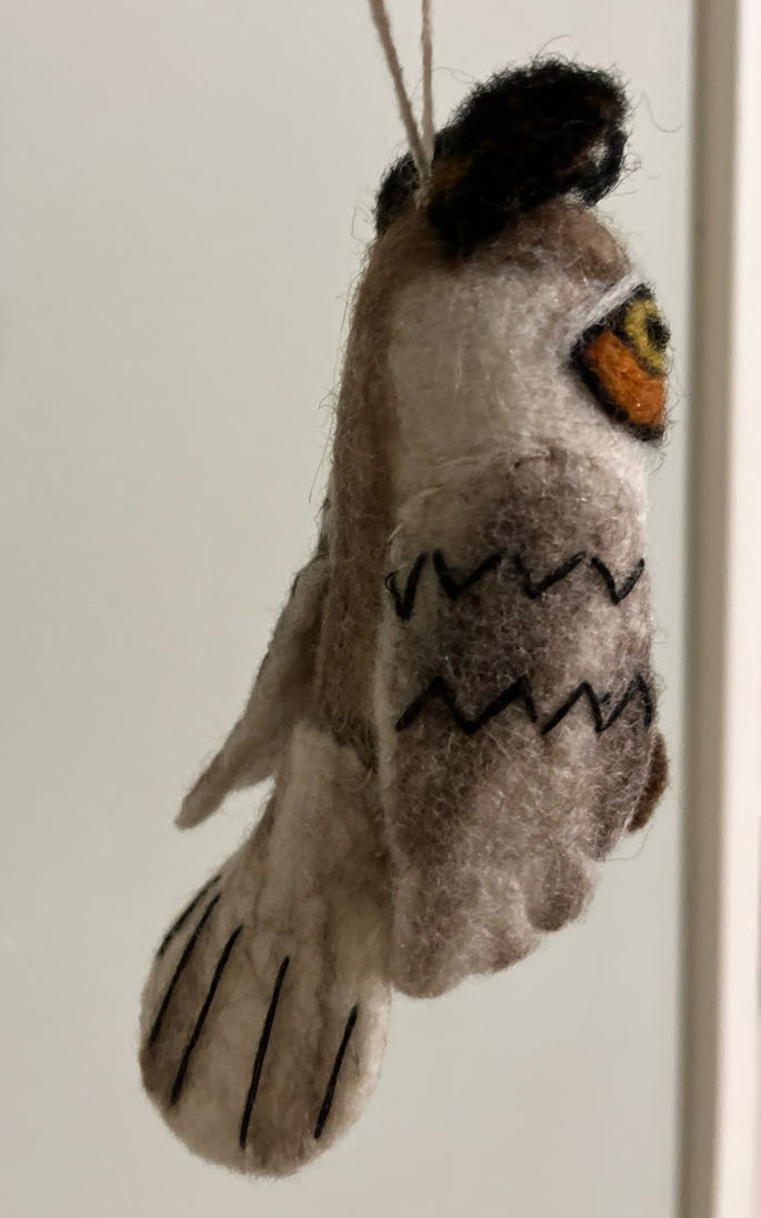 Felt Owl  (Historical) ornament collectible - Main Image 2