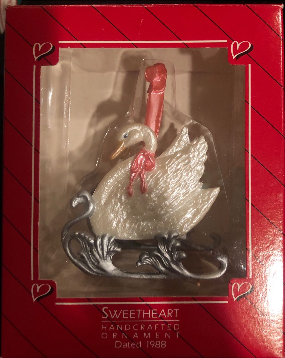 Tinsel Filled Blue Teardrop