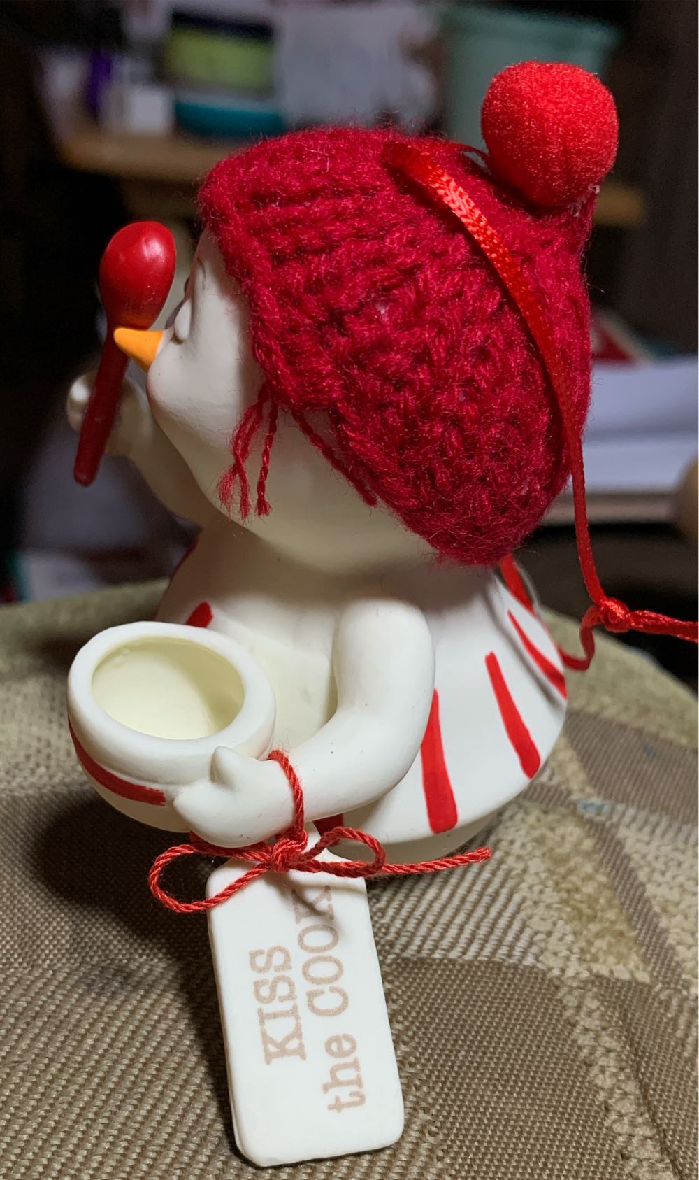 Kiss The Cook - Snowpinions (Snowmen) ornament collectible - Main Image 2