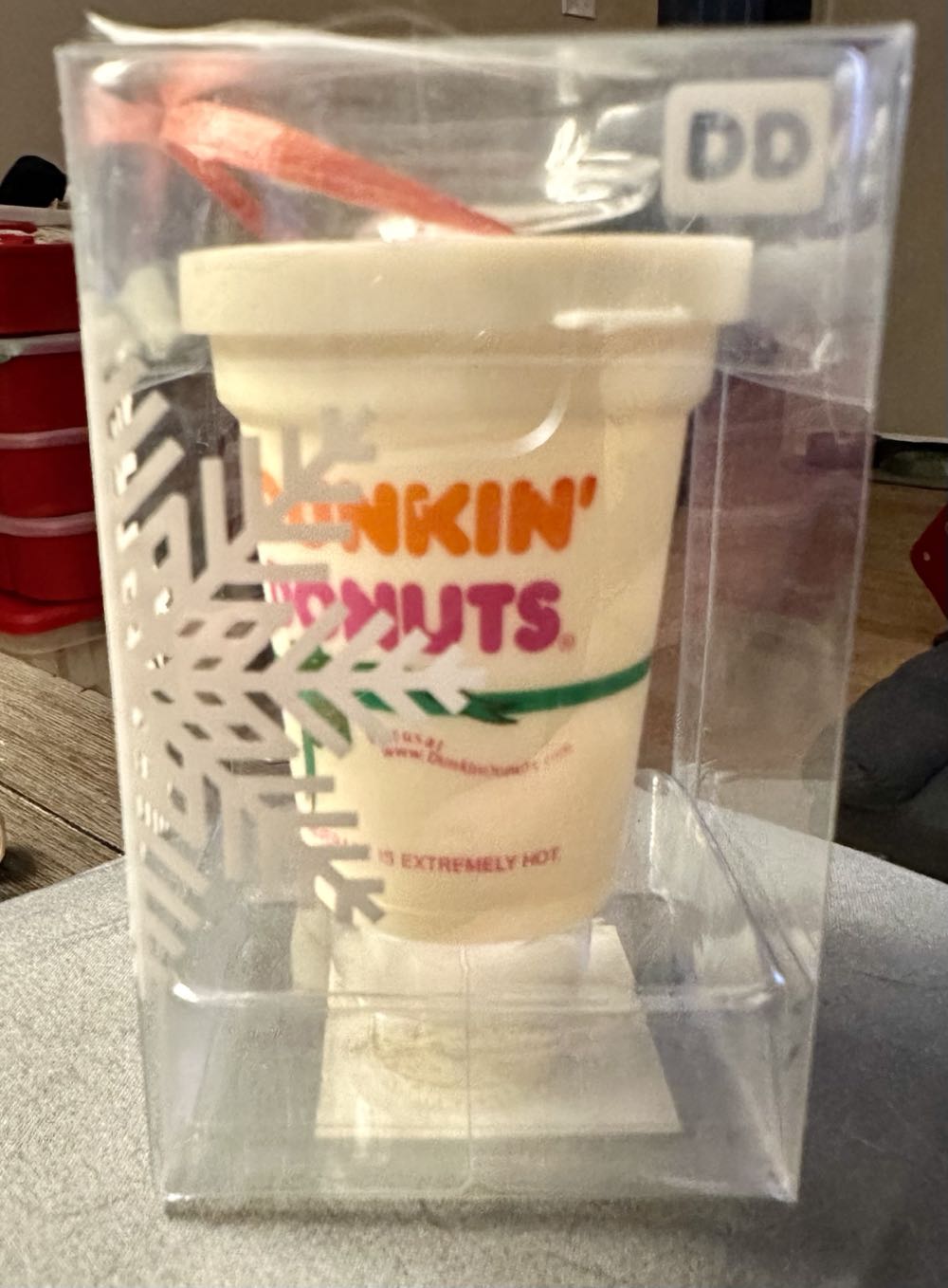 Dunkin Donuts Hot Coffee Cup Christmas Ornament  ornament collectible [Barcode 881334009552] - Main Image 2
