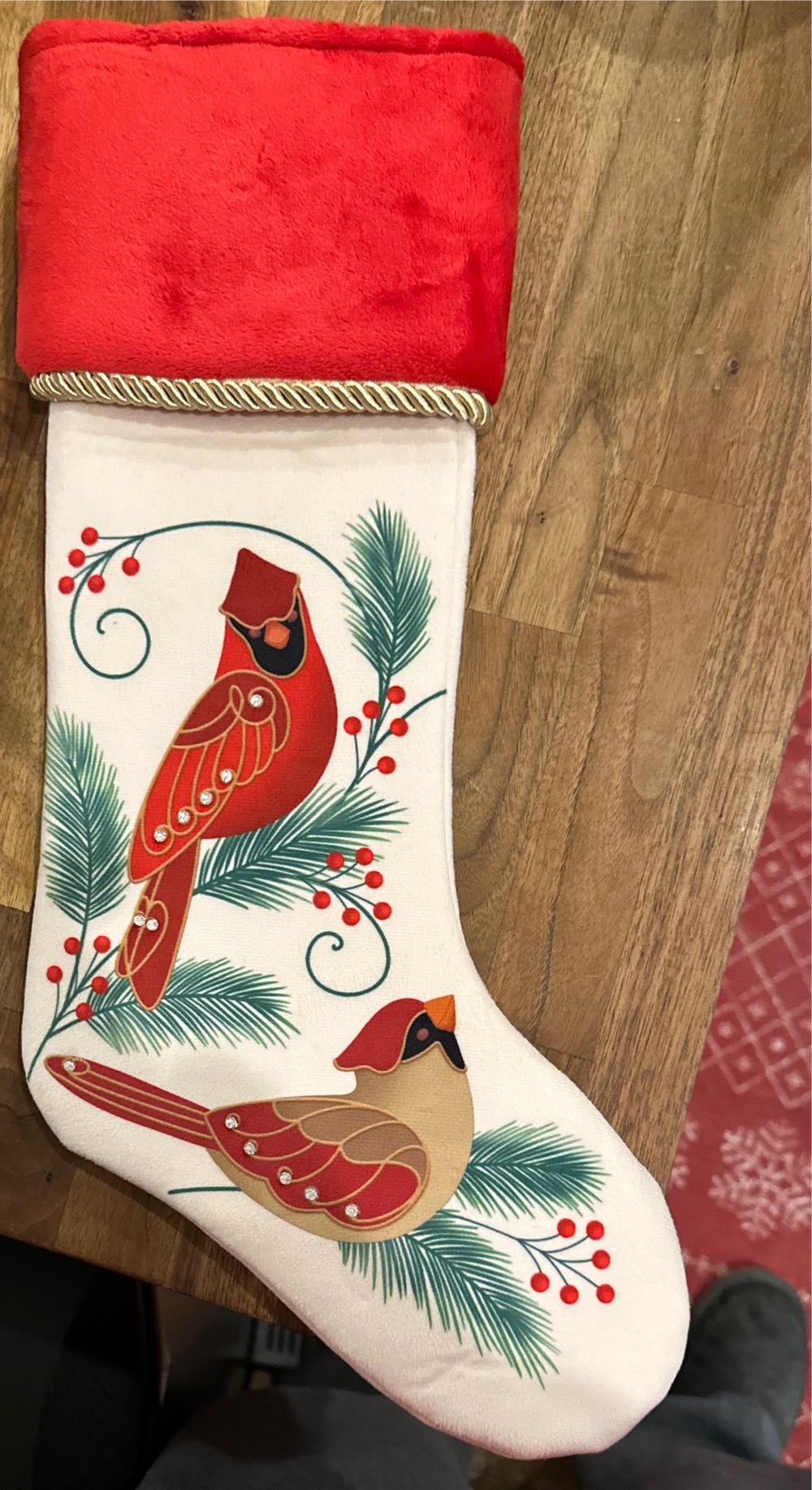 Beauty Of Birds Fabric Stocking - Beauty Of Birds (Stocking) ornament collectible [Barcode 763795821723] - Main Image 3