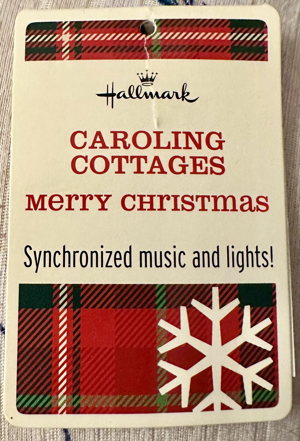 Caroling Cottages ‘Merry Christmas’ 4th And Final Edition - Caroling Cottages ornament collectible [Barcode 795902124755] - Main Image 2