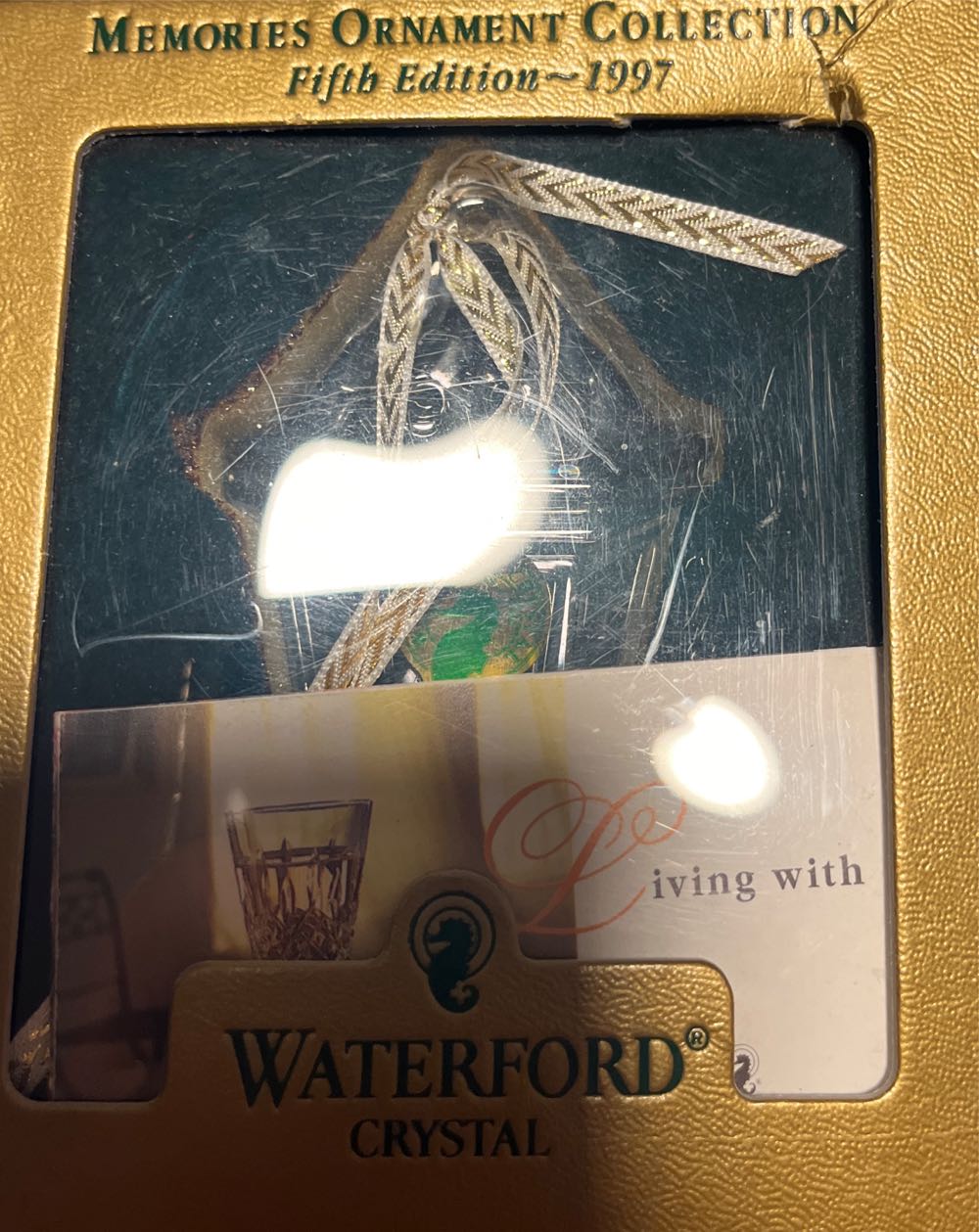 Waterford Crystal Laterern Ornament 1997 5th Edition - Memories Ornament Collection ornament collectible - Main Image 2