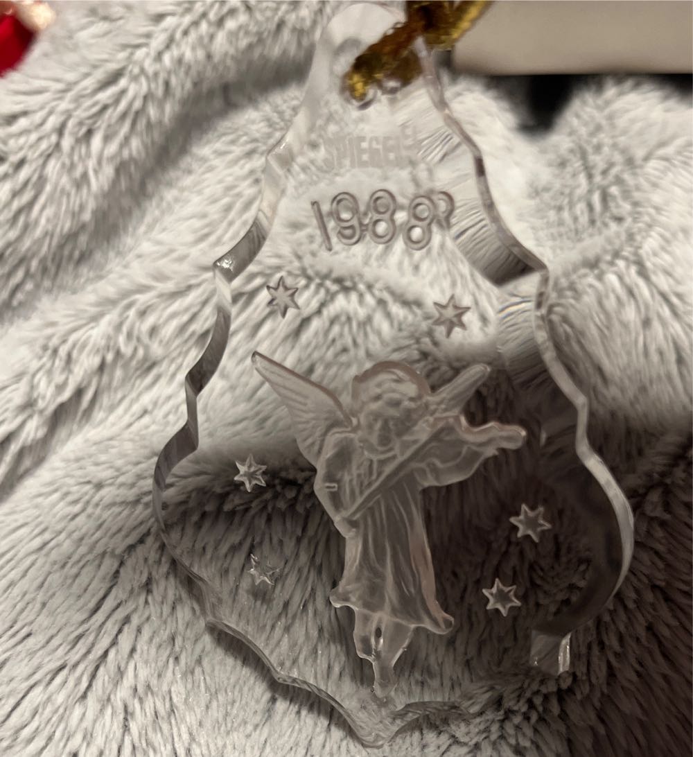 Spiegel 1988 Crystal Angel Ornament  ornament collectible - Main Image 1