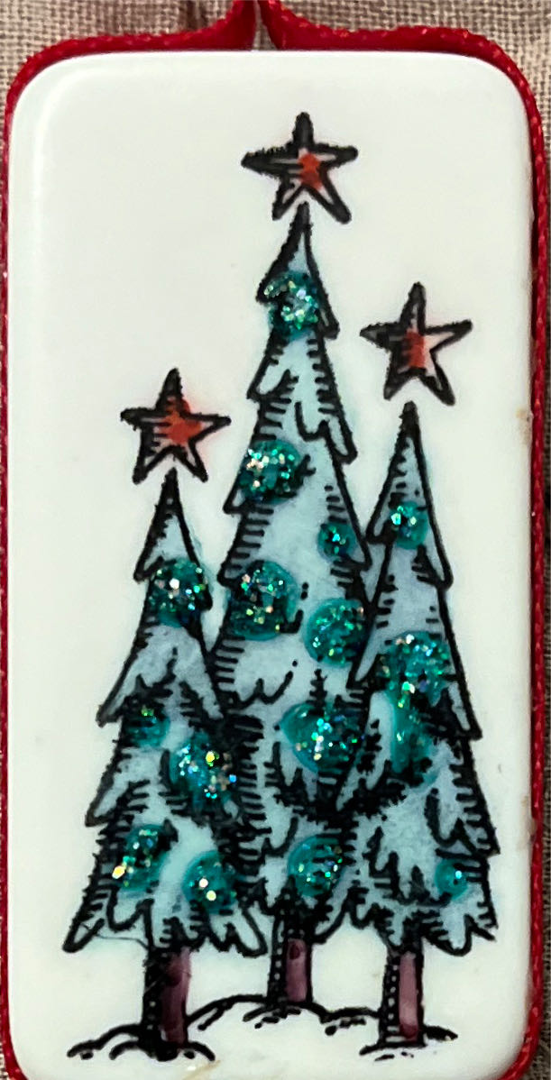 Glass Baron ~ Stocking Mouse Christmas Ornament