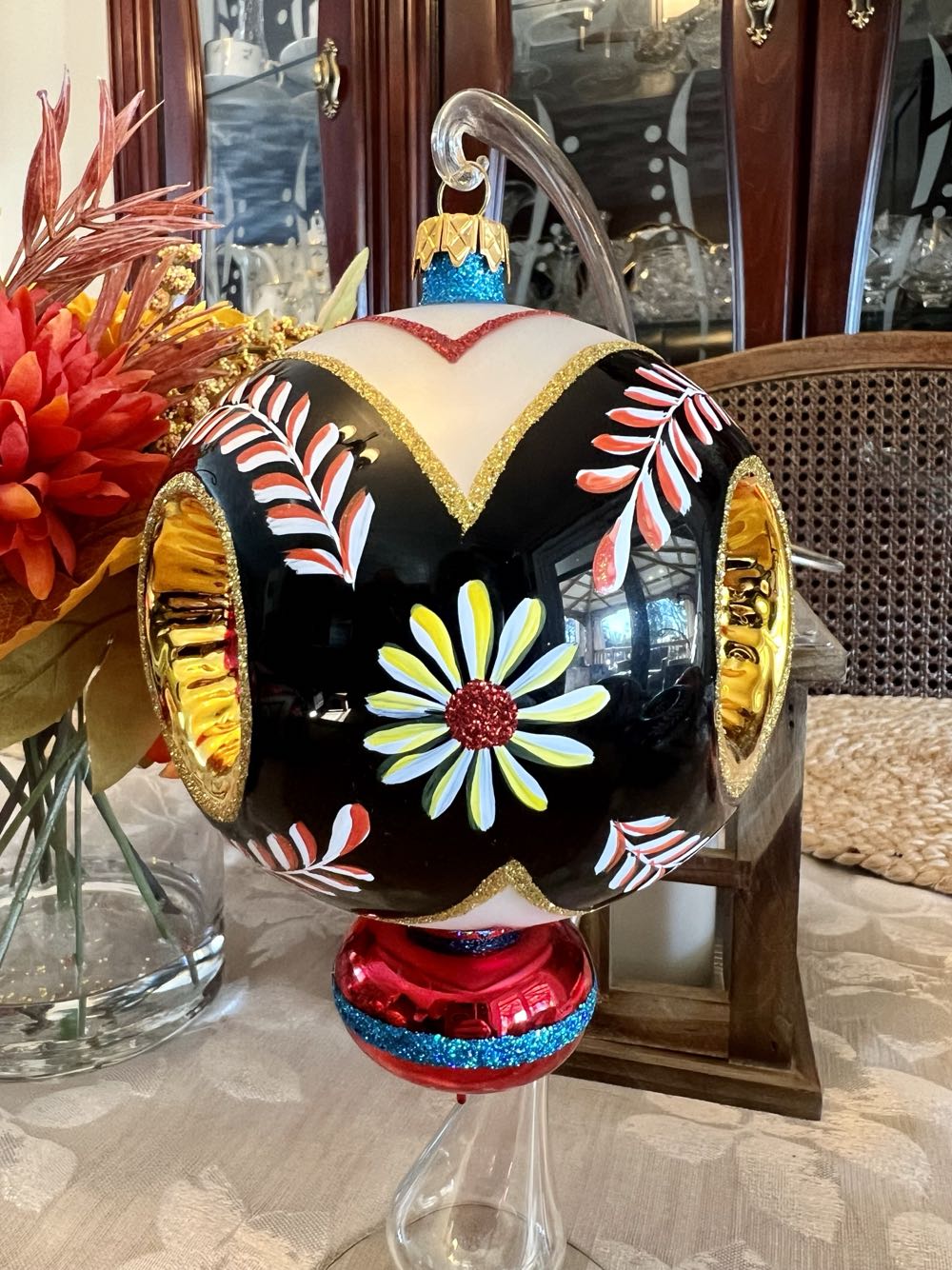 Triple Indent Drop (black)  ornament collectible - Main Image 2