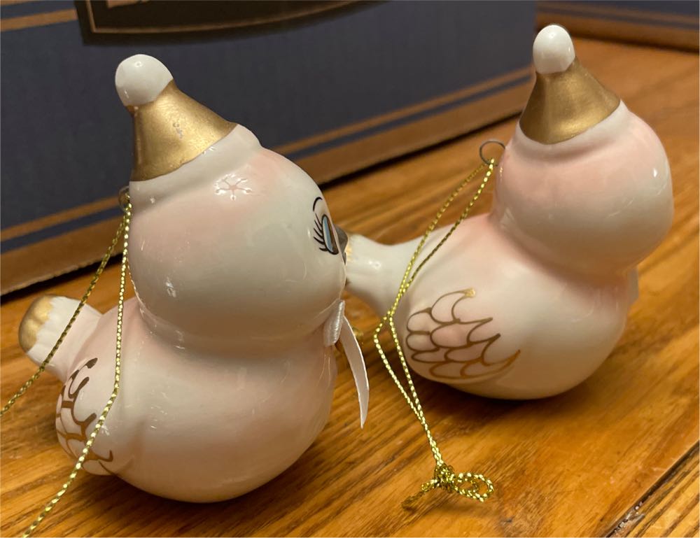 Pink Ceramic Love Bird  (Birds) ornament collectible - Main Image 2