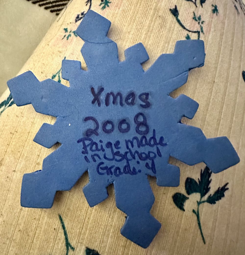 Paige’s Handmade Snowflake 2008  ornament collectible - Main Image 2