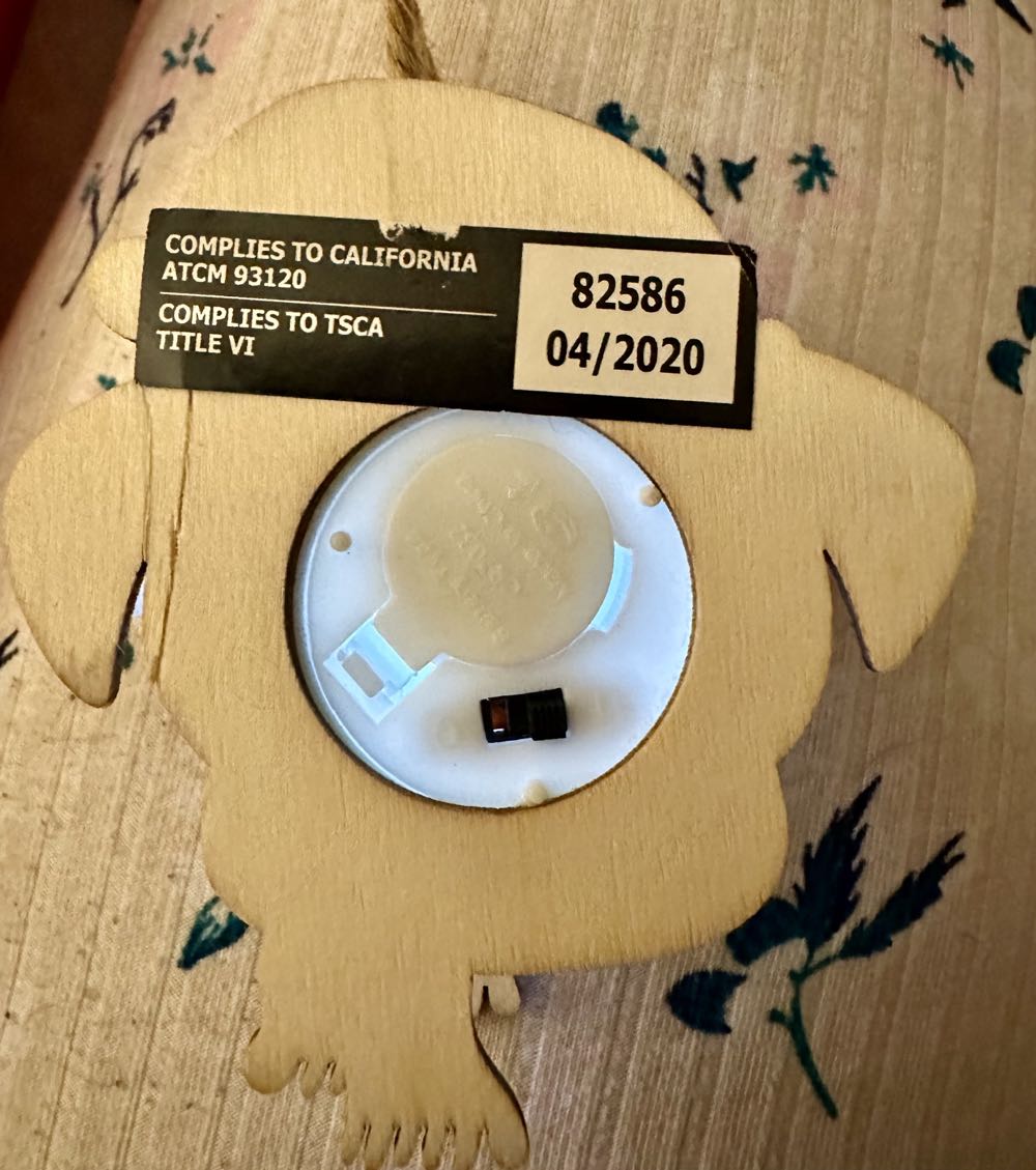 Wood Light Up Rotweiler Ornament  ornament collectible - Main Image 2