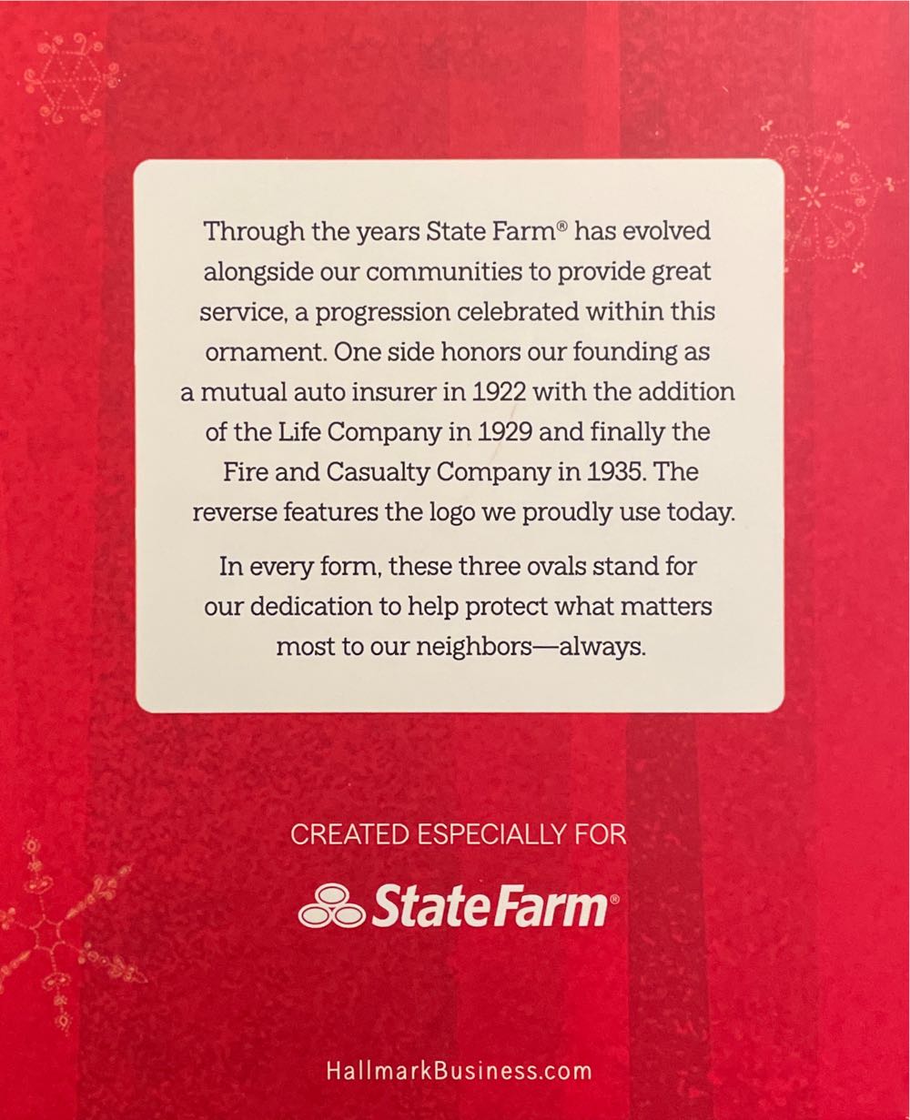State Farm Founding Principles - State Farm (State Farm) ornament collectible - Main Image 2