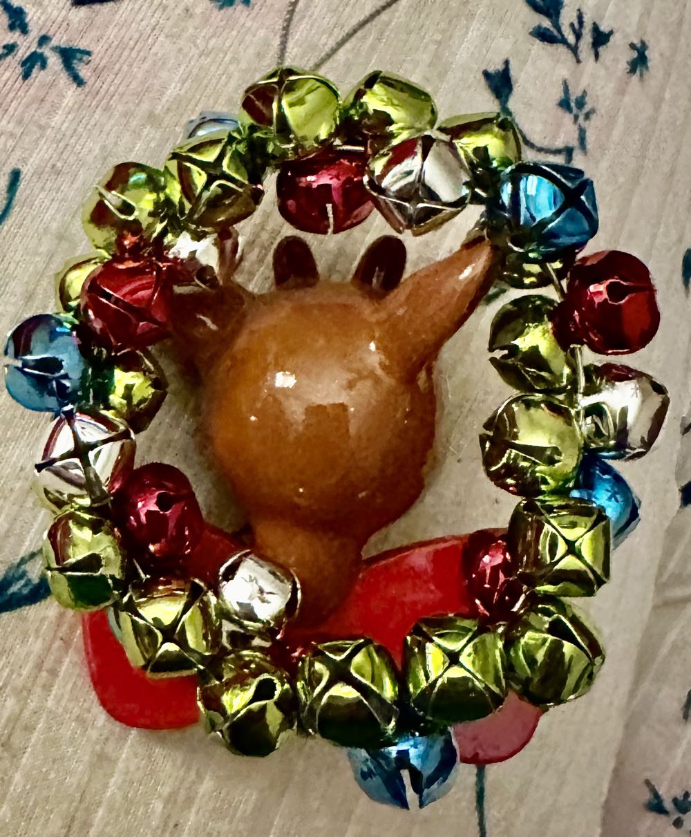 Rudolph Inside Bells Wreath Personalized - Paige  ornament collectible - Main Image 2