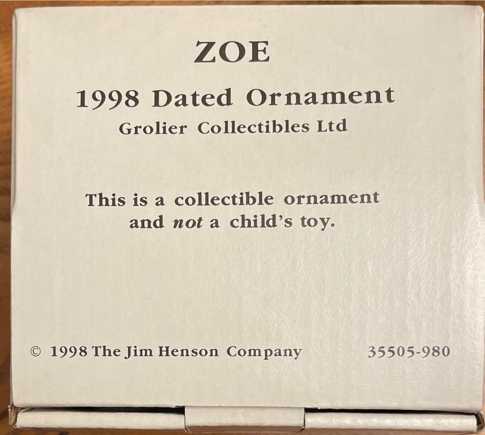 Sesame Street Christmas - Zoe - Sesame Street (Muppets) ornament collectible - Main Image 2