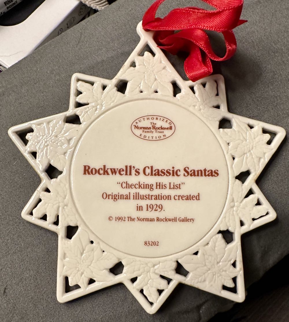 Rockwell’s Classic Santas 83202 Ornament  ornament collectible - Main Image 2
