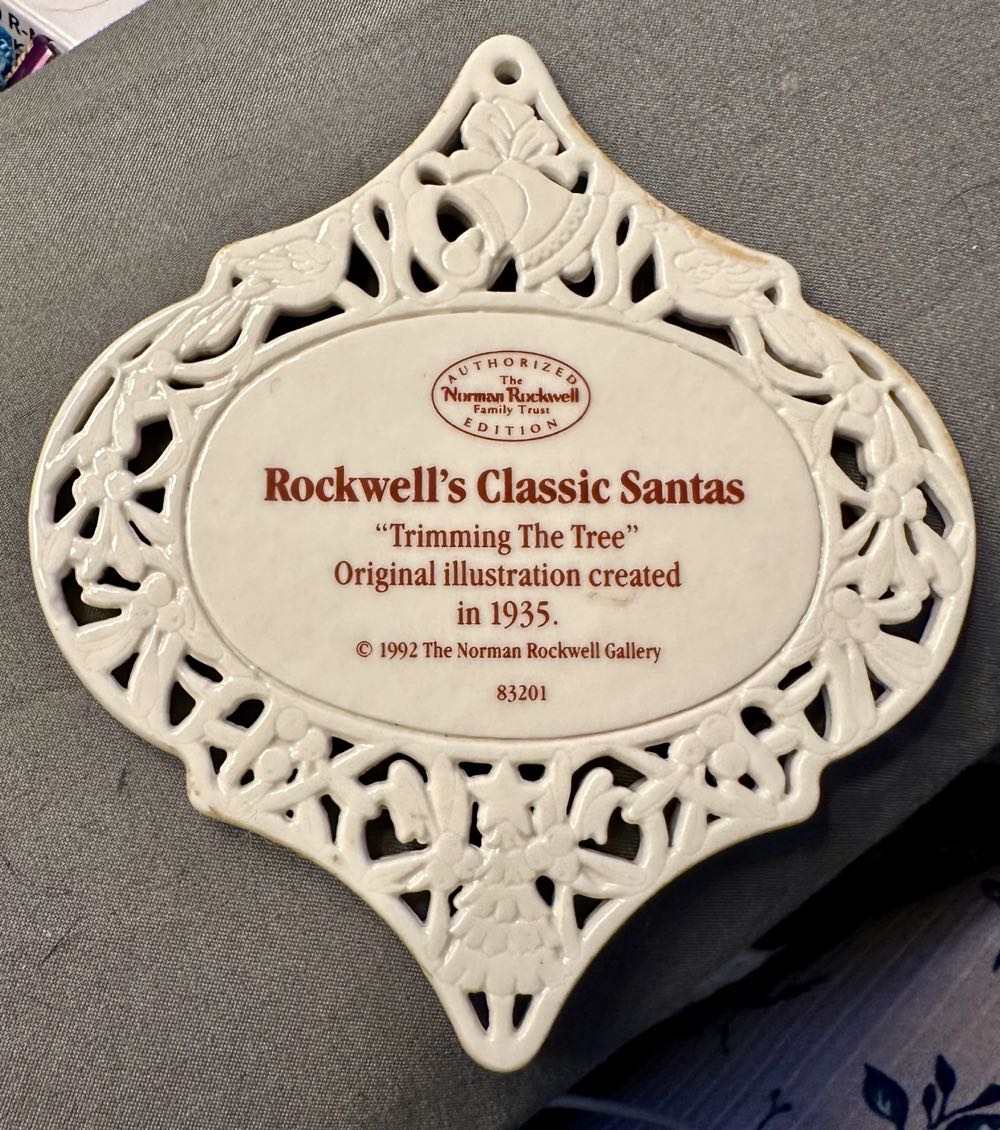 Rockwell’s Classic Santas 83201  ornament collectible - Main Image 2